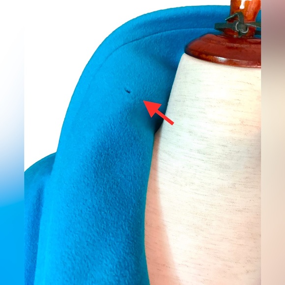 ESCADA by MARGARETHA LEY TURQUOISE 1980s VINTAGE COAT JACKET STUNNING - Picture 9 of 9